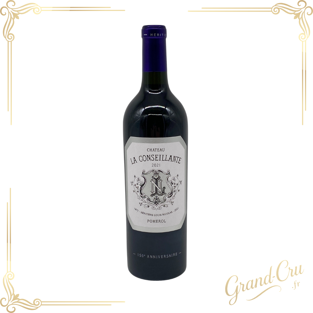 Château La Conseillante 2021 – Pomerol, grand vin de Bordeaux, millésime élégant et raffiné, bouteille rare et prestigieuse