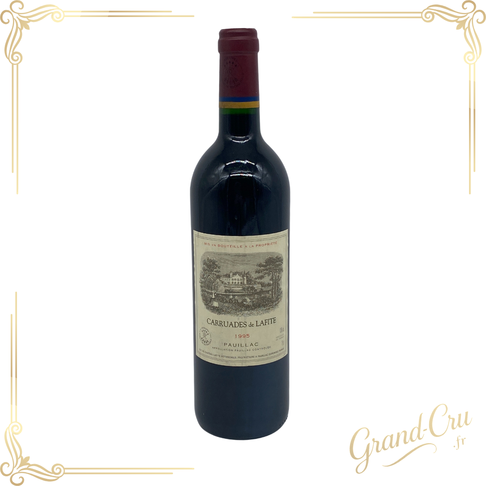 Les Carruades de Lafite 1995 – Pauillac, Bordeaux rouge prestigieux, second vin du Château Lafite Rothschild, millésime élégant et de garde