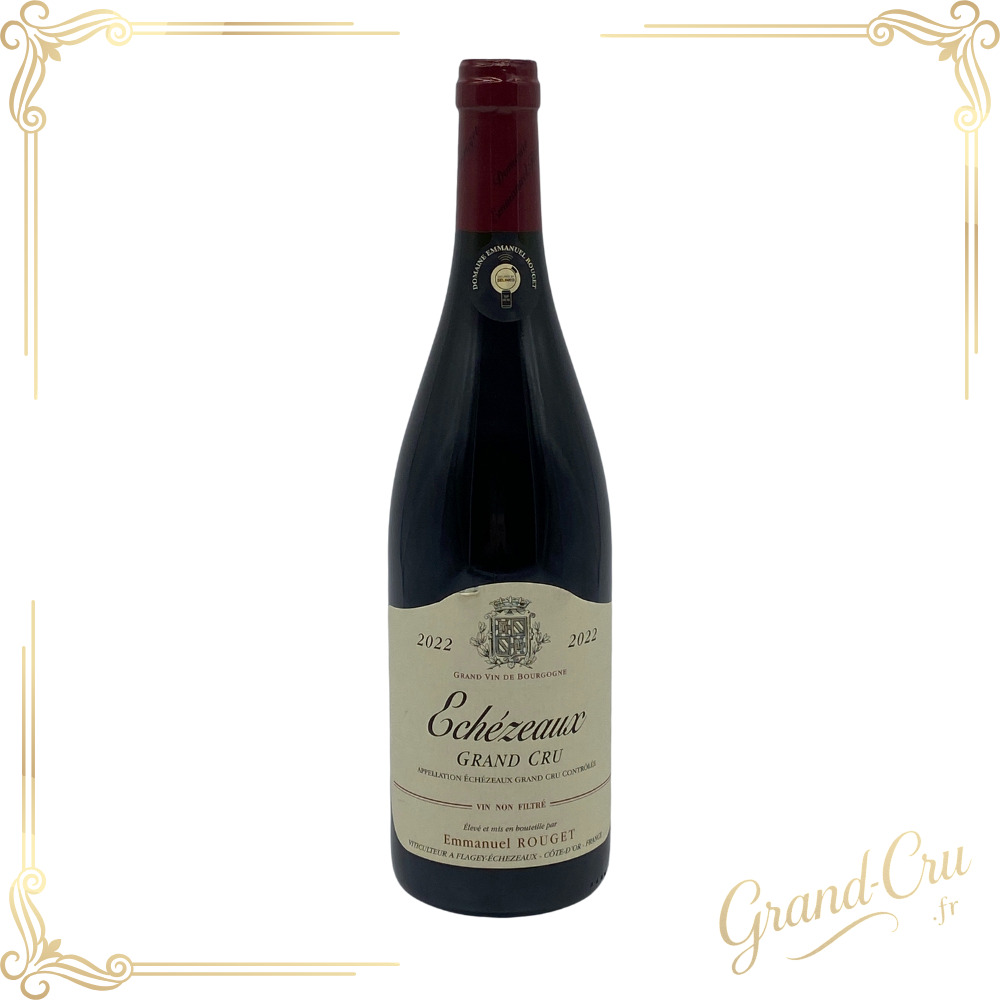 Échezeaux Grand Cru 2022 – Emmanuel Rouget, Bourgogne rouge prestigieux, millésime d’exception, bouteille rare et élégante issue d’un terroir noble.