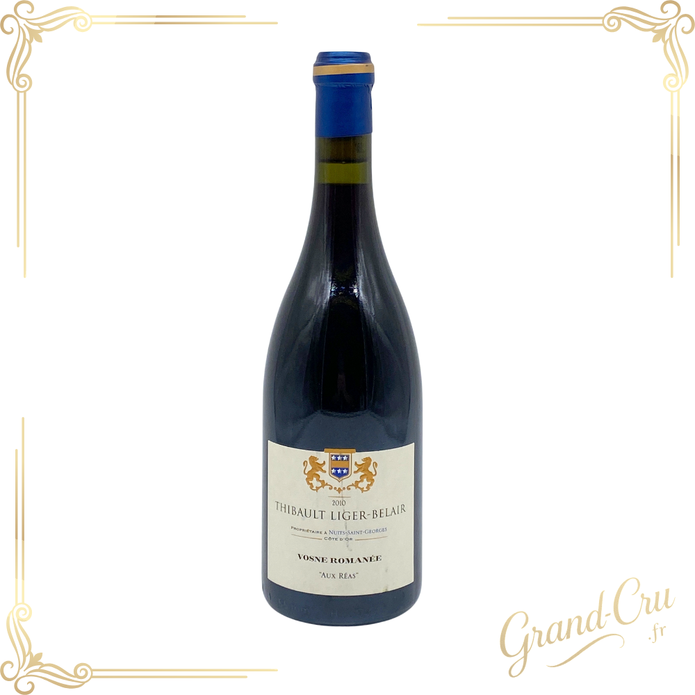 Bouteille de Vosne‑Romanée “Aux Réas” 2010, vin rouge élégant et raffiné de Thibault Liger‑Belair sur le site www.grand-cru.fr